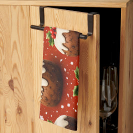 Pano De Prato Best of Christmas pudding holiday tea towel