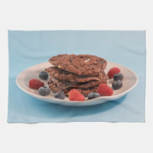 Biscoitos de Chocolate com Frutas Foto de Comida