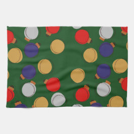 Pano De Prato Bolas de Natal