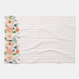 Pano De Prato Bonito Peach Floral