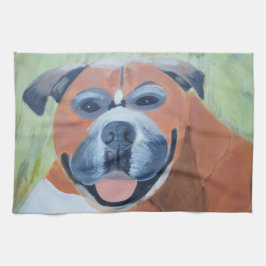 Pano De Prato Boxer Dog Kitchen Towels