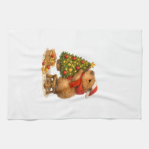 Capivara de Natal Decorando a Árvore
