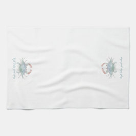 Pano De Prato Caranguejo Costeiro Aquarela