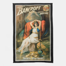 Cartaz Mágico Antigo, Mágico Frederick Bancroft