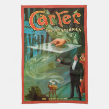Cartaz Mágico Vintage, Carter o Misterioso