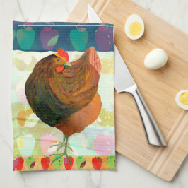 Pano De Prato Chicken Dance Kitchen Tea Towel