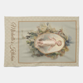 Pano De Prato Child Jesus Autumn Floral