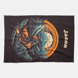 Pano De Prato Ciclo de vida, retro personalizável