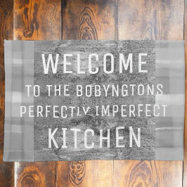 Pano De Prato Cinza personalizado amante do cozinhar, engraçado 