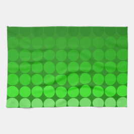 Pano De Prato Círculos de pop de humor em verde