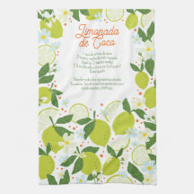 Citrus Kitchen Tea Towel - Recipiente Design
