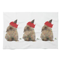 Coelho Hoppy Teatowel do Natal