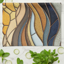 Colinas do Deserto Areia Dourado Mosaico Arte Fina