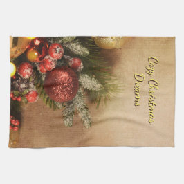 Pano De Prato Cozy Christmas Dreams Towel | Holiday Kitchen