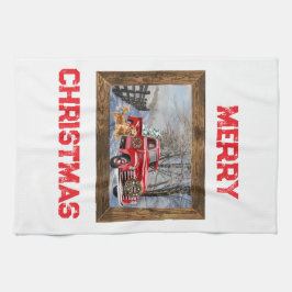 Pano De Prato Cute Country Christmas Holiday Farm Kitchen Towel
