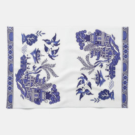 Pano De Prato Design azul de China do salgueiro