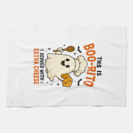 Pano De Prato Design “Este É um Boo-Rito Servido com Queijo Extr