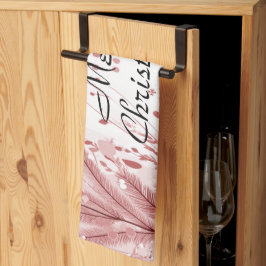 Pano De Prato Desorte de Neve Vermelha de Pinheiro de Natal Boni