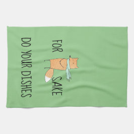 Pano De Prato Engraçado Por Fox Sake Do Disc