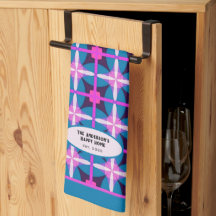 Estampa Geométrica Vintage Berinjela Fuchsia Azul
