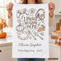 Eu Pausar Meu Jogo para o Nome do Friendsgiving de