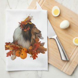 Pano De Prato Fall Decor Sheltie