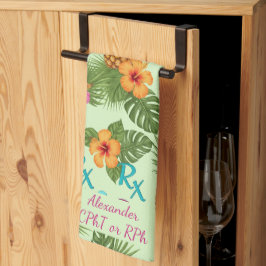 Pano De Prato Farmácia personalizada do abacaxi e do hibisco