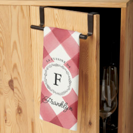 Pano De Prato Farmhouse Red Buffalo Check Família Personalizada