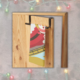 Pano De Prato Feliz e Natal Brilhante em Dourado |