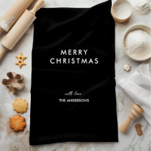 Feliz Natal - Nome Personalizado Preto