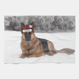 Pano De Prato Feriado do german shepherd