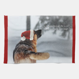 Pano De Prato Feriado do german shepherd