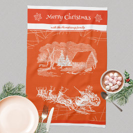 Pano De Prato FESOrange Santa Claus Moderno