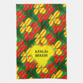 Pano De Prato Flores de Estilo Neon com Cores de Natal