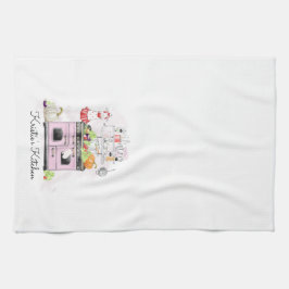 Pano De Prato Fogão personalizado do rosa da cozinha