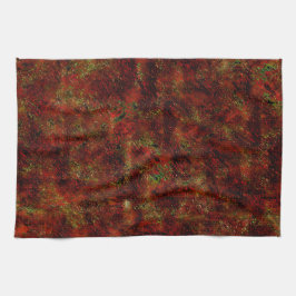 Pano De Prato Forte pele vermelha sobre cinzas ásperas