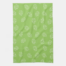 Pano De Prato Fundo verde Elegante com ovos ornamentais