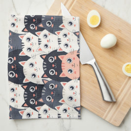 Pano De Prato Gatinho Kaleidoscópio