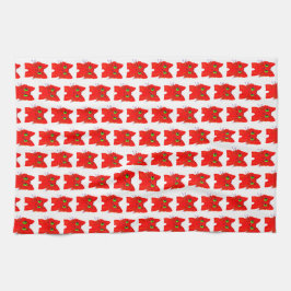 Pano De Prato Gato Vermelho Brilhante - Maravilha de Olhos Amplo