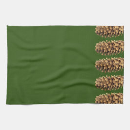 Pano De Prato Grandes Pinecones