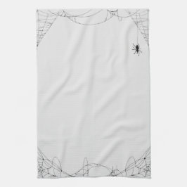 Pano De Prato Halloween Cobwebs Design