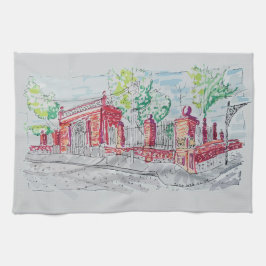 Pano De Prato Historic Red Brick Entrance