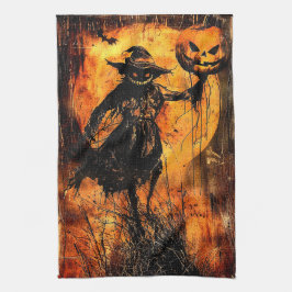 Pano De Prato Horror Halloween Jack O Lantern Spooky Season