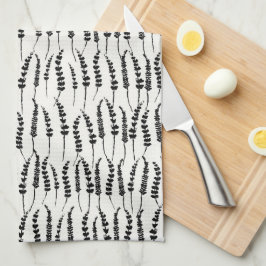 Pano De Prato Impressão de Black Fern para Farmhouse