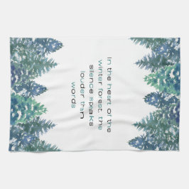 Pano De Prato In The Heart Of The Winter Forest