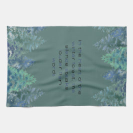 Pano De Prato In The Heart Of The Winter Forest