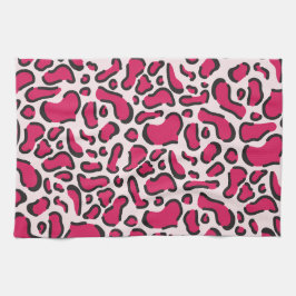 Pano De Prato Leopardo rosa
