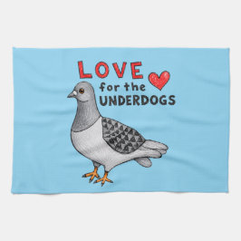 Pano De Prato Love for the Underdogs – Geschirrtuch mit Taube