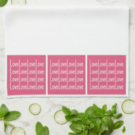 Pano De Prato Love Love Love Love Kitchen Towers