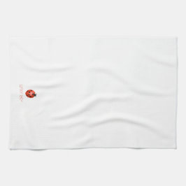 Pano De Prato "Lucky Lady" Ladybug Kitchen Towel